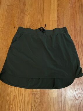 all in motion olive green skort
